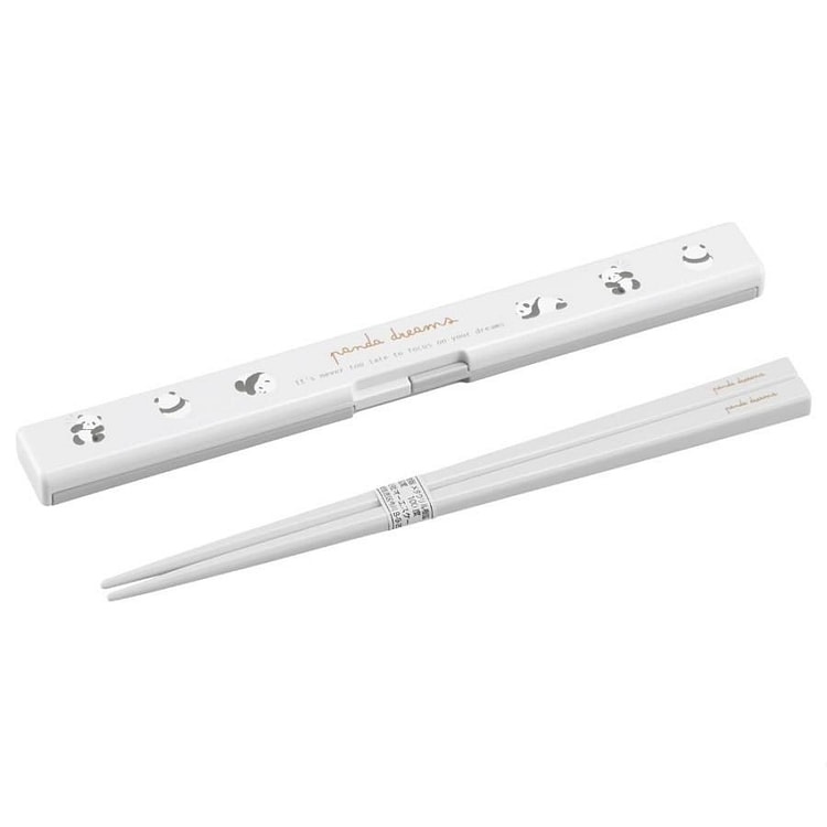 OSK 熊猫图案 便携和风筷子盒套装 18cm 1 个