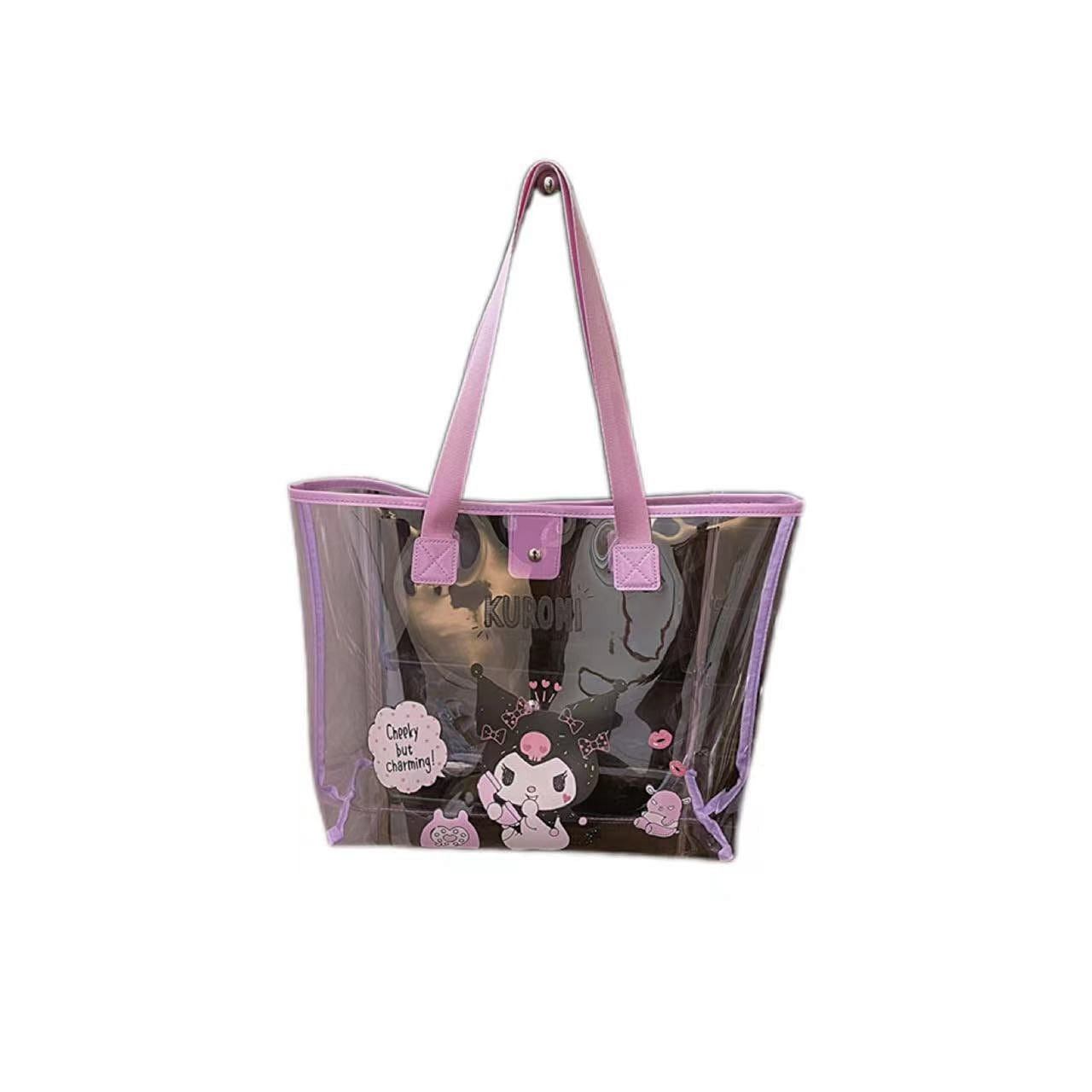 Sanrio Waterproof Oversized Shoulder Beach Bag – Kuromi 1 Piece 1 each