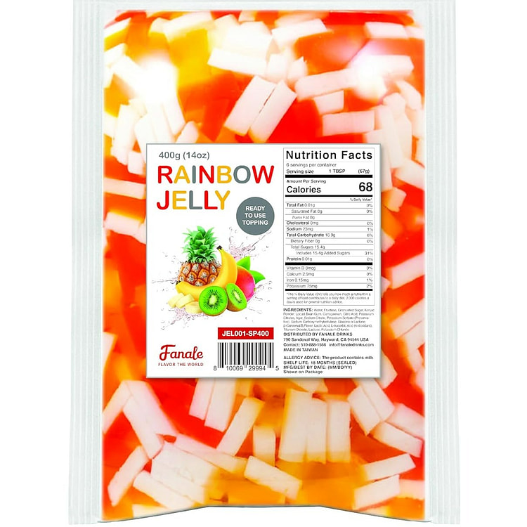 Rainbow Konjac Jelly