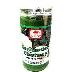 Nirav Coriander Chutney WITH Garlic, 7.74 oz bottle 7.74 oz
