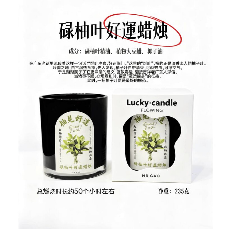 MrGao高先生的香碌柚叶好运蜡烛 235 克