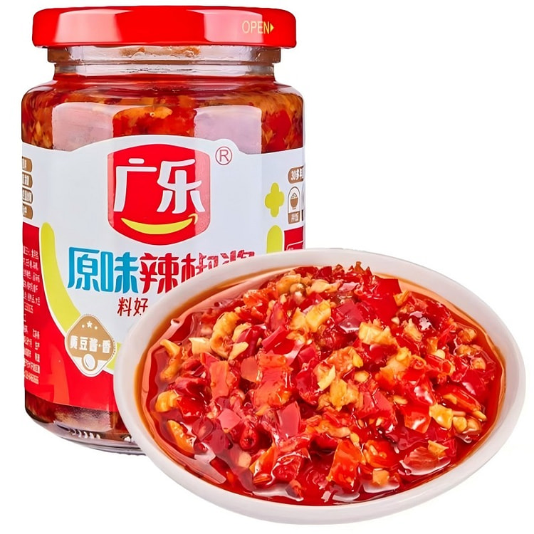 广乐原味辣椒酱剁椒酱辣酱260g*3