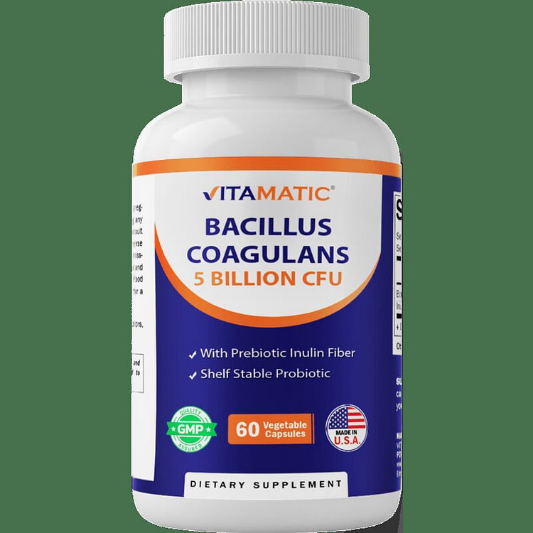 Bacillus Coagulans 5 Billion CFU | 60 Capsules