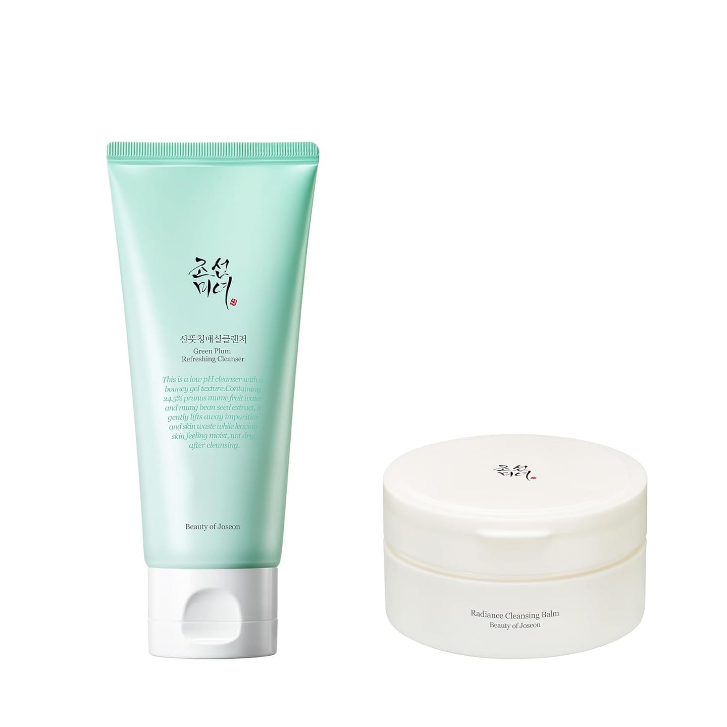 Beauty of Joseon Green Plum Refreshing Cleanser Gel + Radiance Cleansing Balm 1 count
