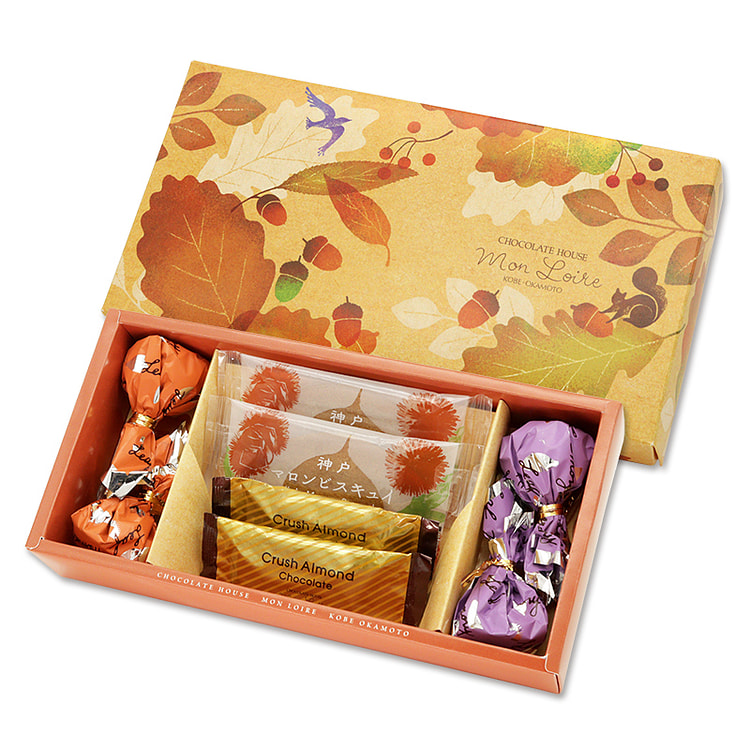 Monloire 栗クッキーチョコレートギフト 8 枚 1 個