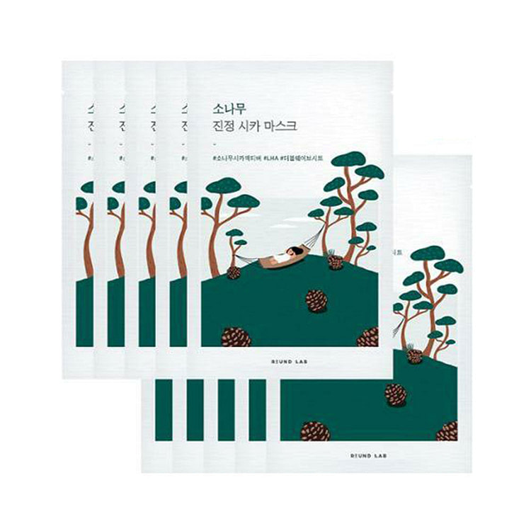 松树松林积雪草面膜 10片 1 份
