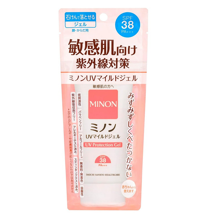 第一三共ヘルスケア ミノンＵＶマイルドジェル SPF38 PA+++ 70 グラム