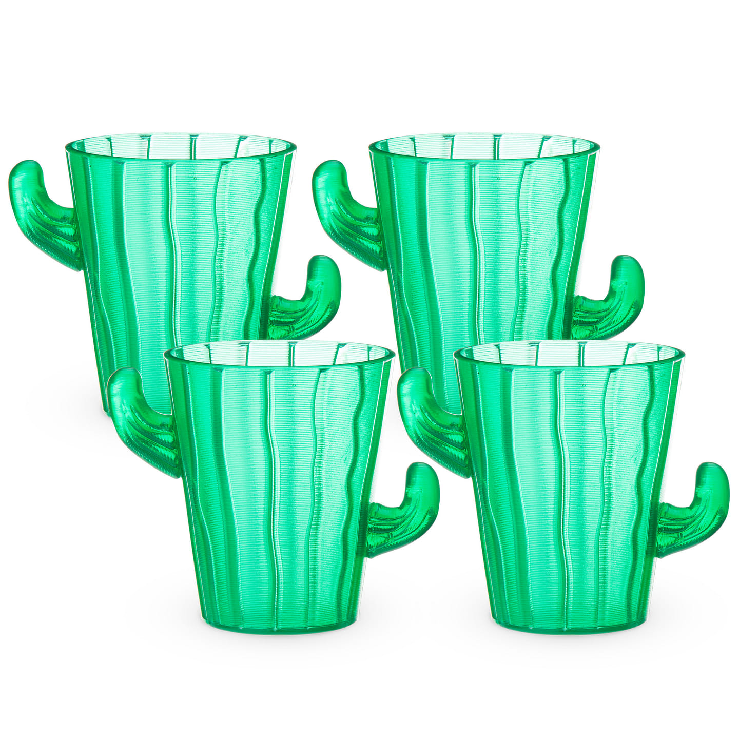 Cactus Shot Glasses, Set of 4 by True Zoo 2 fl.oz