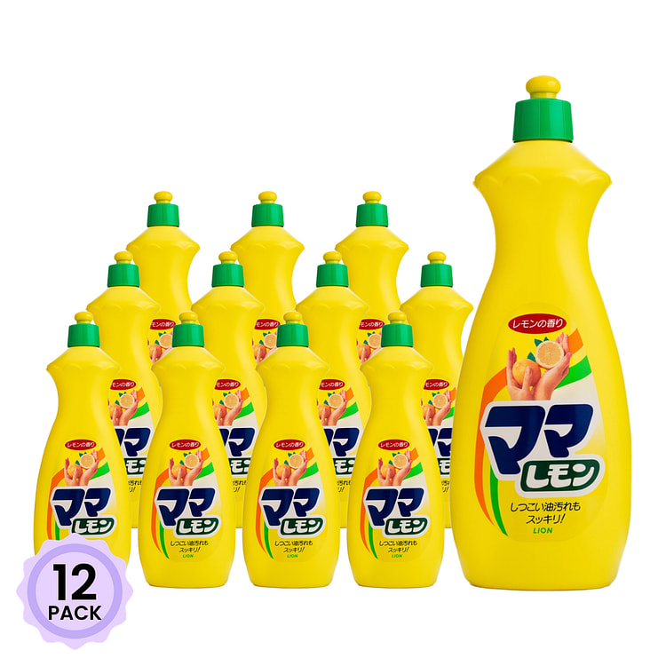 狮王 妈妈柠檬洗洁精 800 毫升*12 包