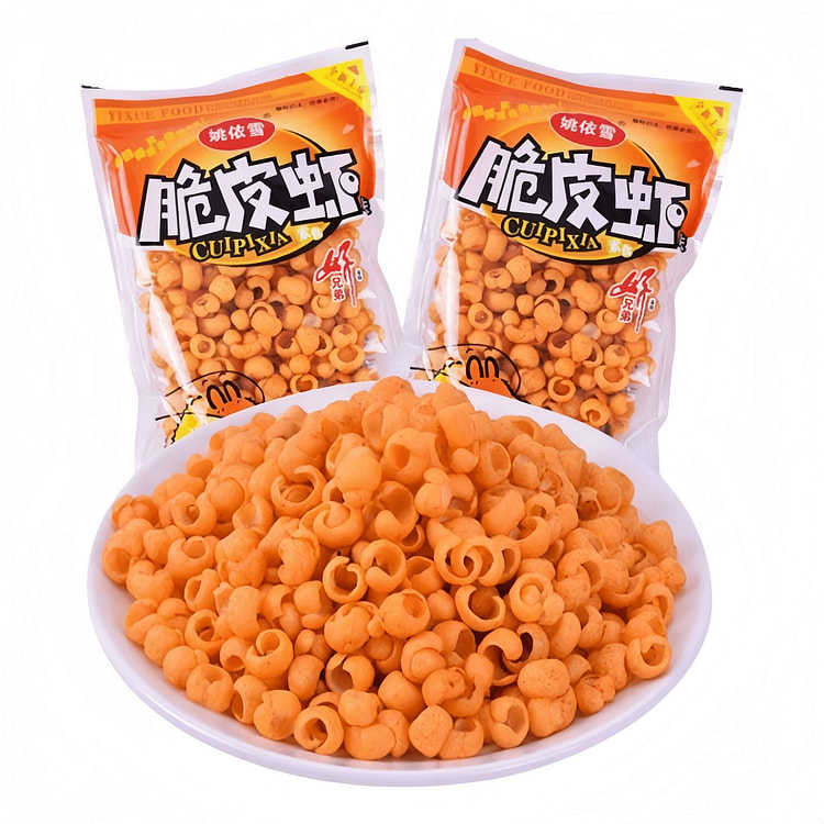 姚依雪 脆皮虾怀旧零食膨化食品辣条  30包 200 克