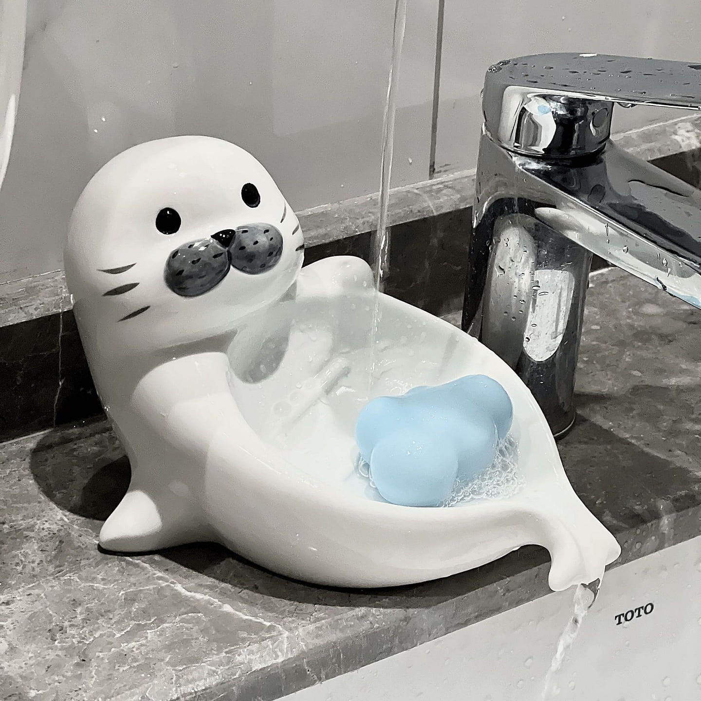 1 sea lion soap dish 100 g