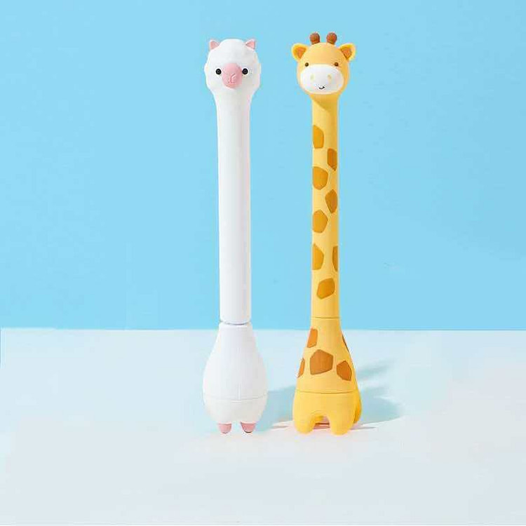 创意可爱卡通萌宠趣味中性笔羊驼+长颈鹿2支 50 克