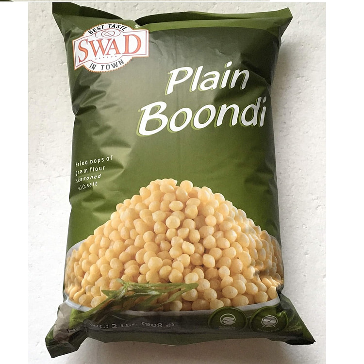 Swad Plain Boondi Snacks, 2 Pound 1 pack