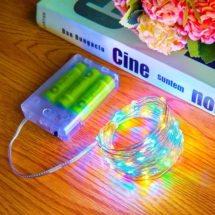 Fairy Lights 33 Feet with 100 LEDs Multicolor 1 each