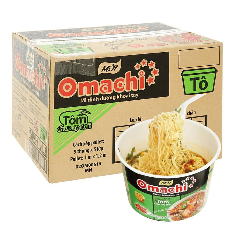 Omachi 酸辣泡面箱装 24袋装