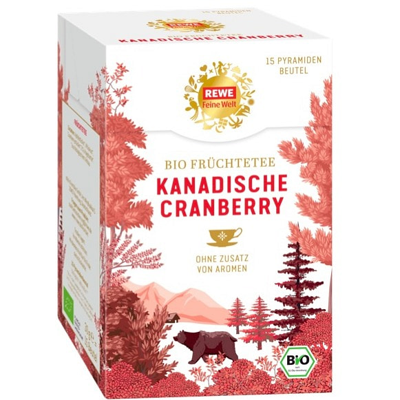 德国Feine Welt 有机水果茶 加拿大蔓越莓