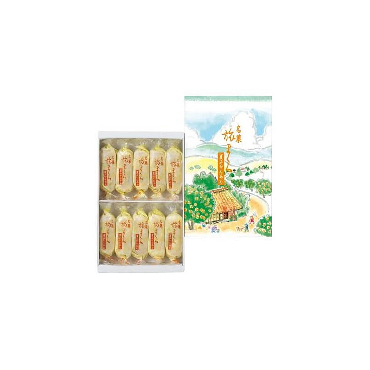 両口屋是清旅枕夏蜜柑夹心和果子10入 10 个