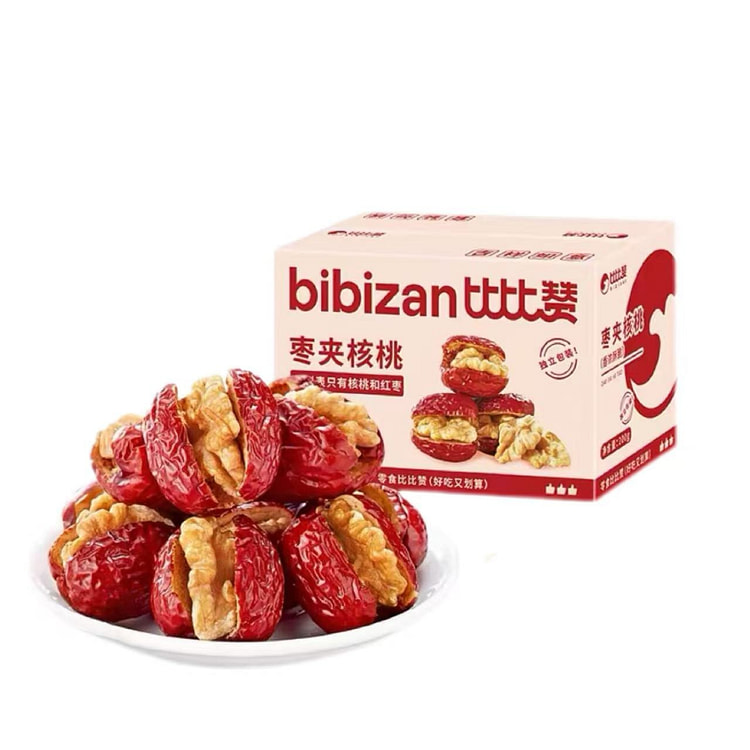 比比赞枣夹核桃200g