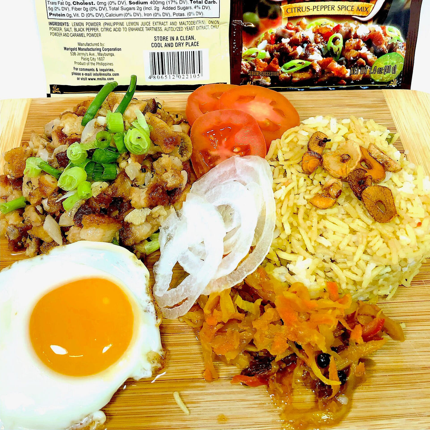 MAMA SITA'S "SISIG" POWDERED MIX FAMOUS PORK/CHICKEN FILIPINO DELICACY 40 g