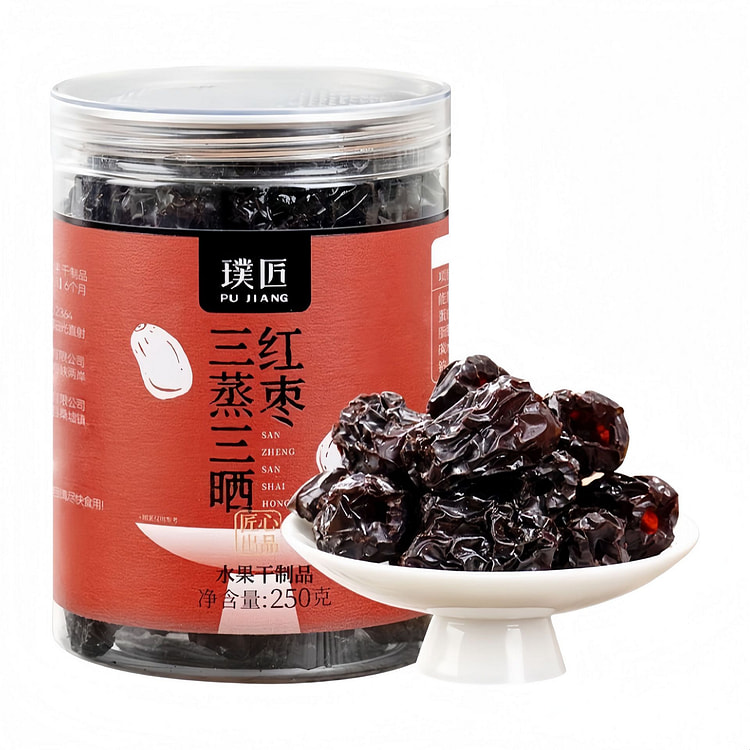 Three-steamed, three-sunned red dates 250g*1 jar 250 g