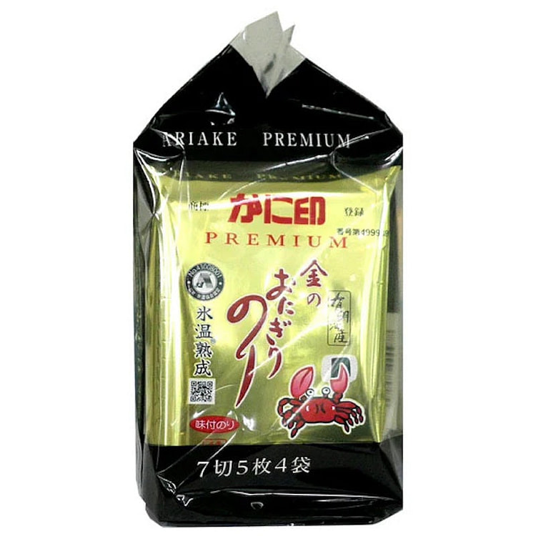 Kani Jirushi Seasoned Rice Ball Seaweed 4 Bags 1 each