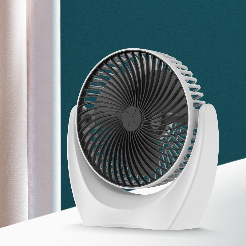 New Desktop Small Fan Mini Portable Charging Usb Home Dormitory Black 1 each