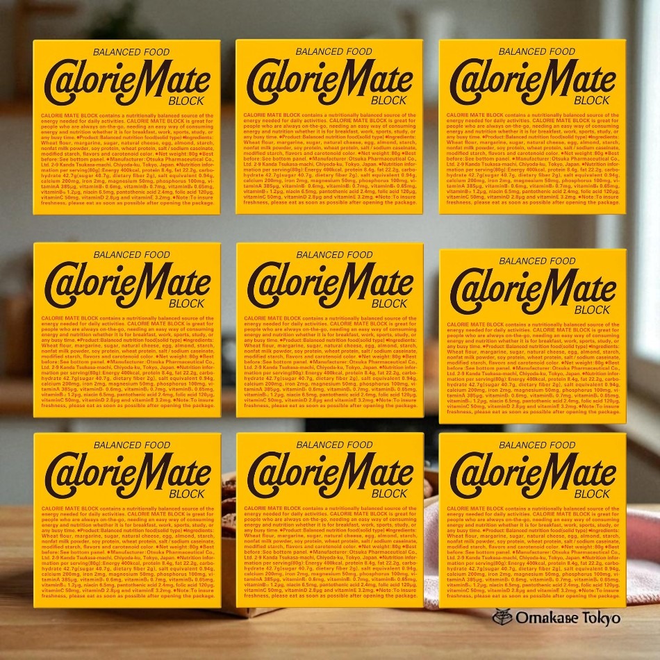 Calorie Mate Block, Cheese Flavor, 4 x 9 Packs 990 グラム