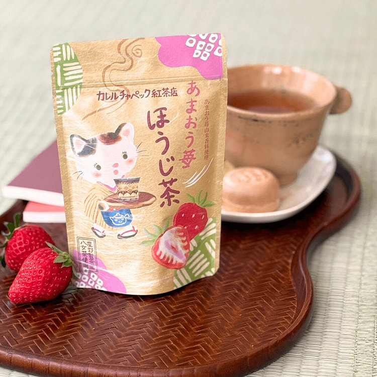 Karel Capek Cold-Brew Amaou Strawberry Hojicha 8pc 1 each