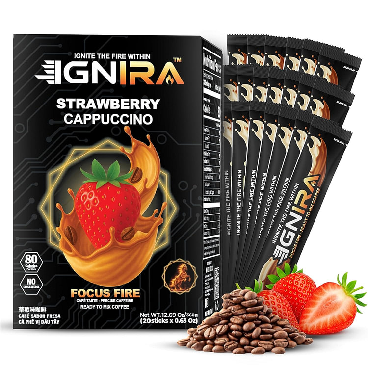 IGNIRA ストロベリー カプチーノ 20本 苺の香り クリーミー 1 箱