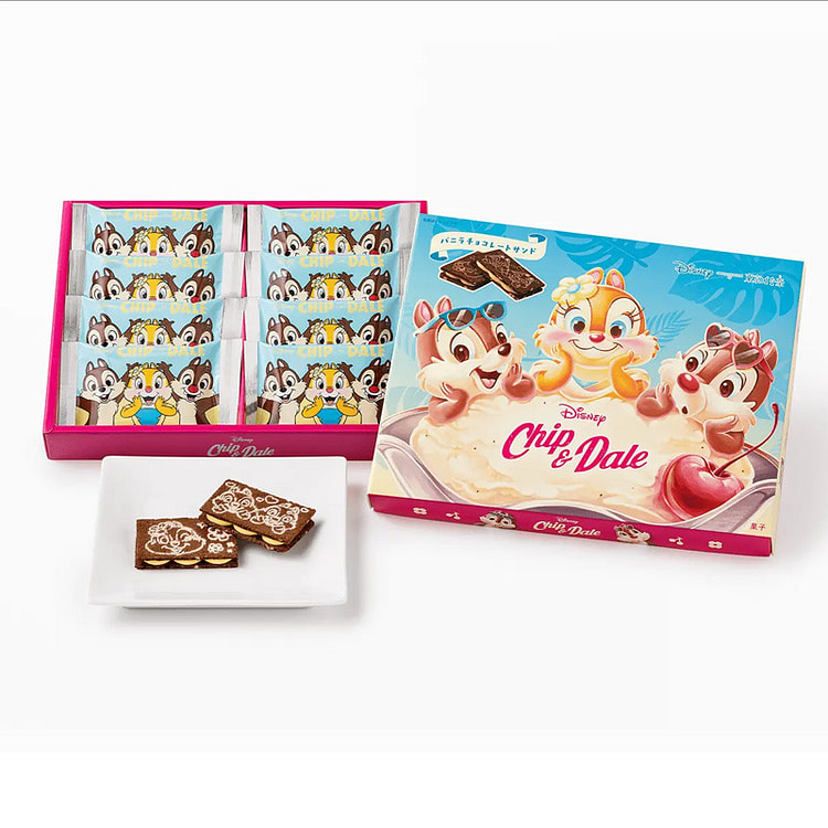 Tokyo Banana Chip & Dale White Choco 8pcs 8 count