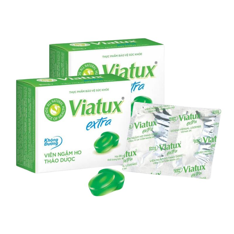 Herbal Lozenges Viatux Extra Zero Sugar 20 count
