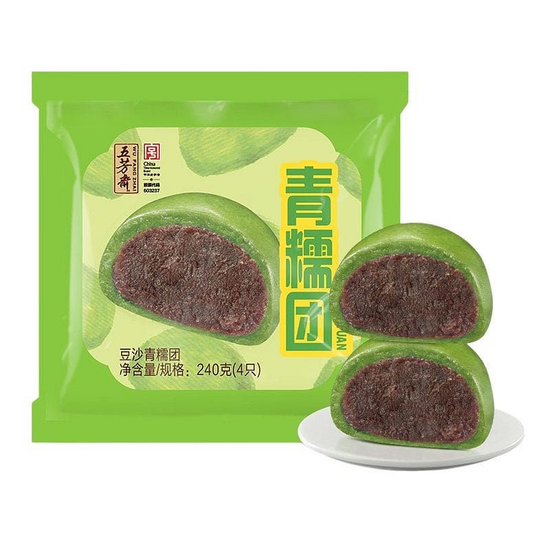 Wufangzhai Red Bean Paste Green Rice Cake 240 g