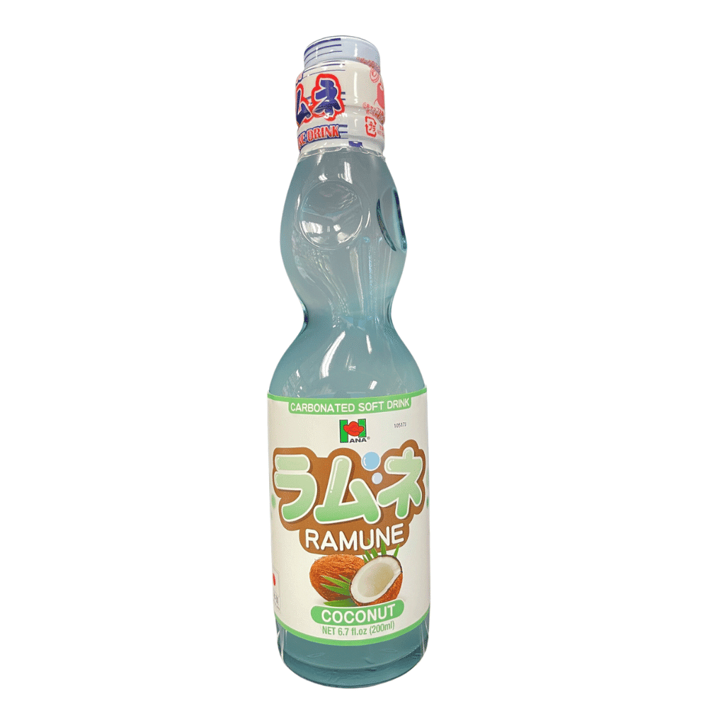 Hana Ramune Coconut Flavor 200ml 1 Bottle 1 each