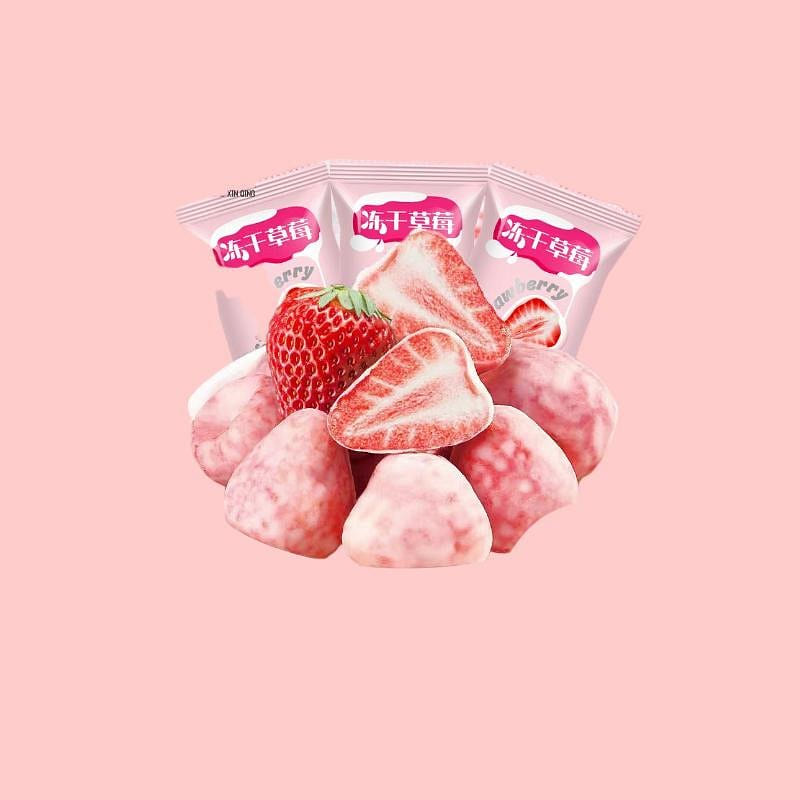 Bai Qiao freeze-dried strawberry /8g*8 bags 64 g