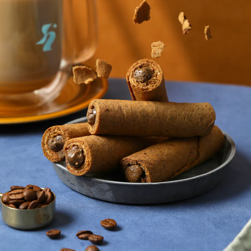 Hiwalk Coffee Latte Filled Egg Rolls 2 box