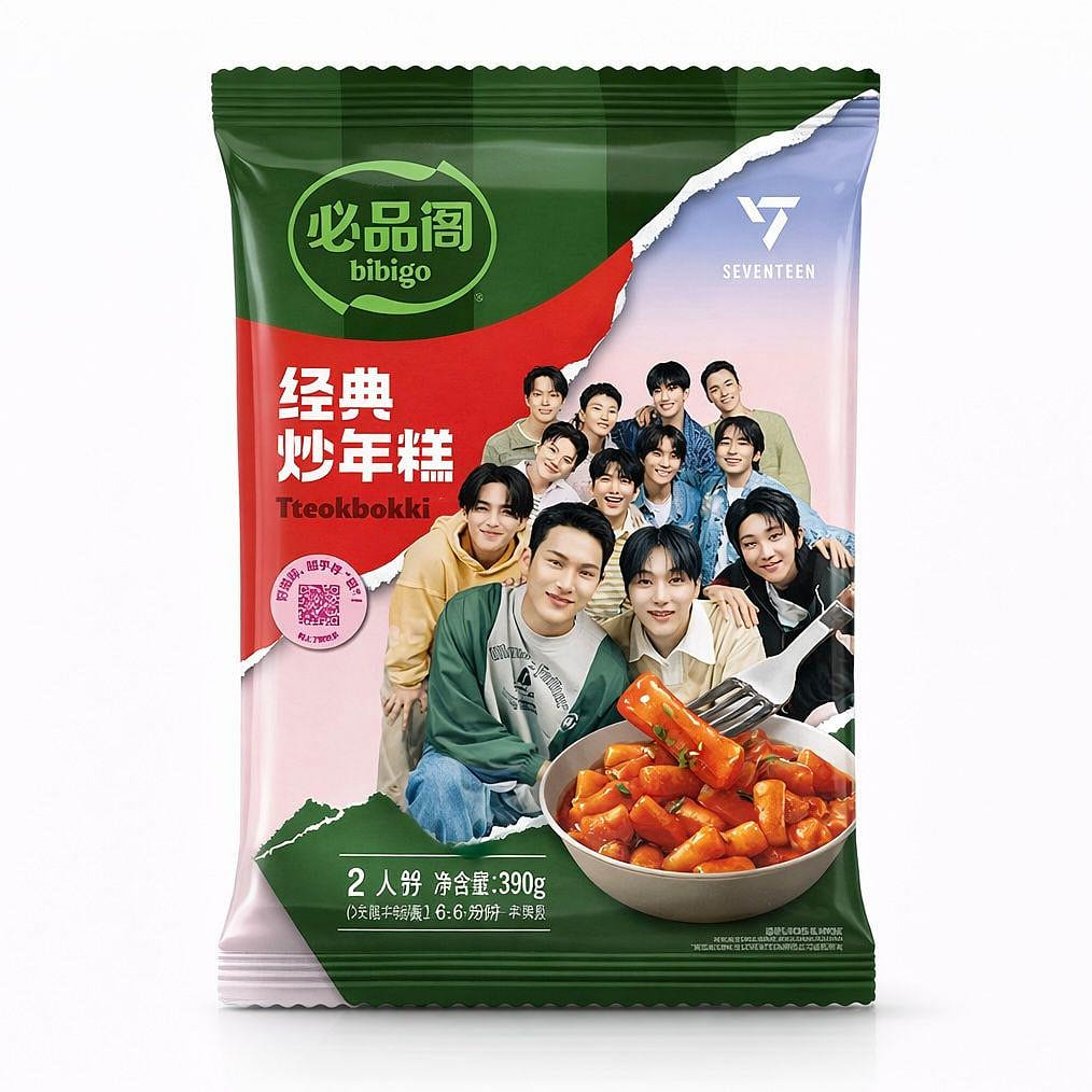 BIBIGO SPICY RICE CAKE 390g 1 each
