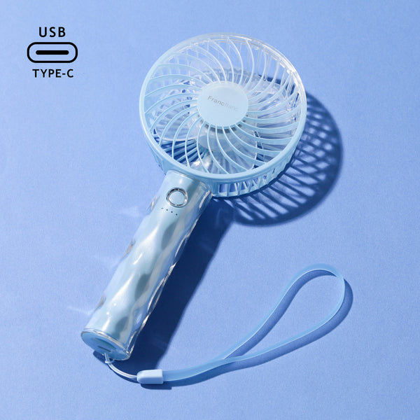 Get Francfranc Handheld Fan Aqua Blue Delivered | Weee! Asian Market
