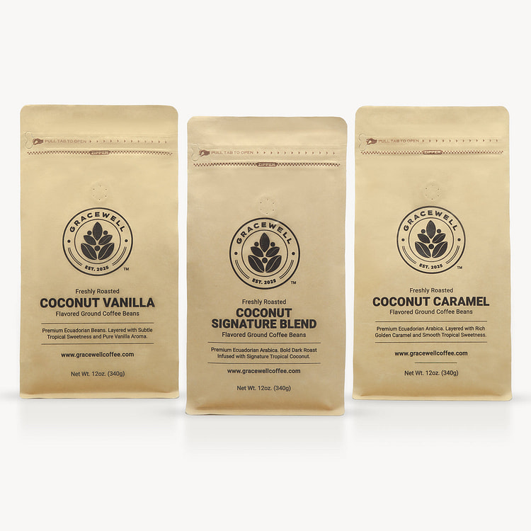 Gracewell Ecuadorian Coconut Coffee Trio Pack 1 each