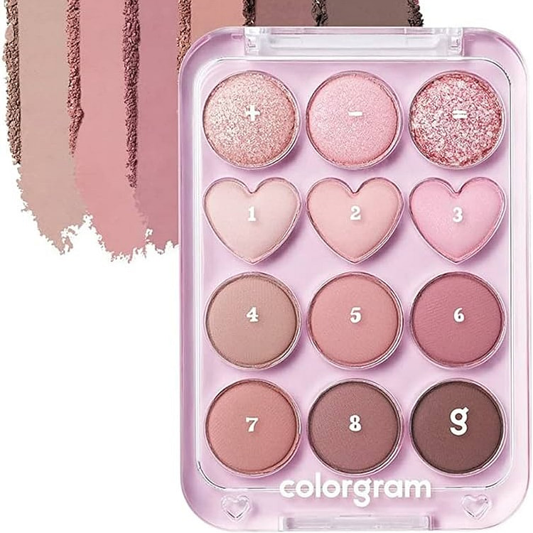 COLORGRAM Pin Point Eyeshadow Palette 02 Pink+Mauve