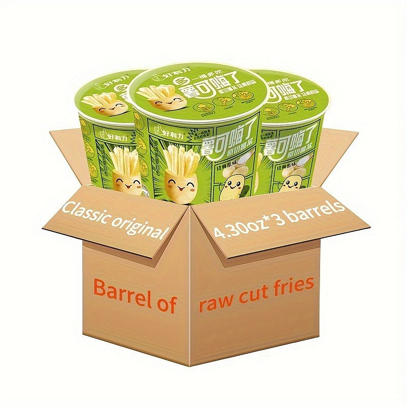 Hao you li Sweet potato in barrel (classic original) 122g*3 barrels 1100 g