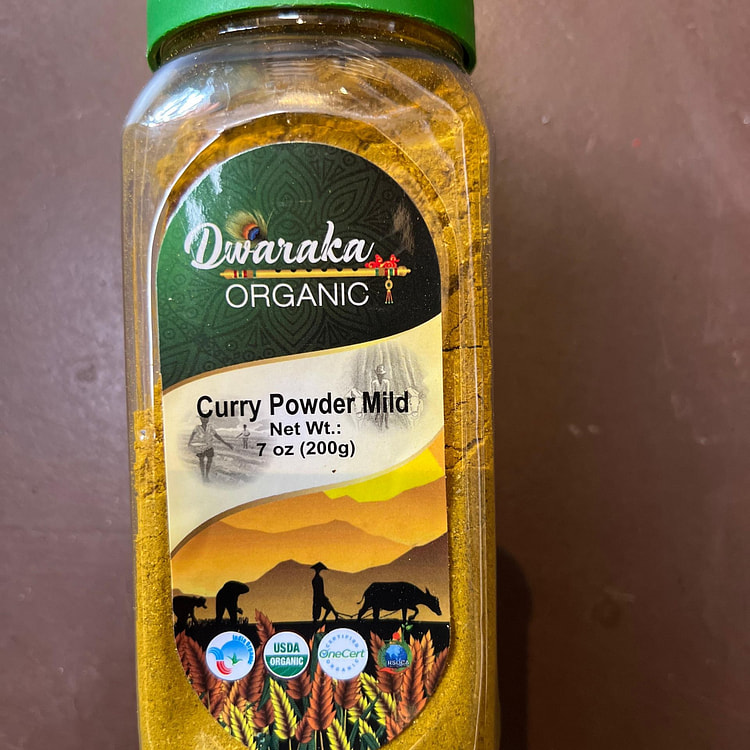 Dwarka Organic Curry Powder 7 oz