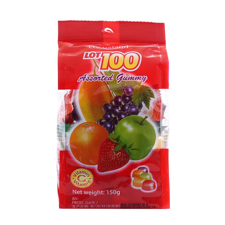 一百份果汁软糖5种果味混合150g水果糖正品 150 克