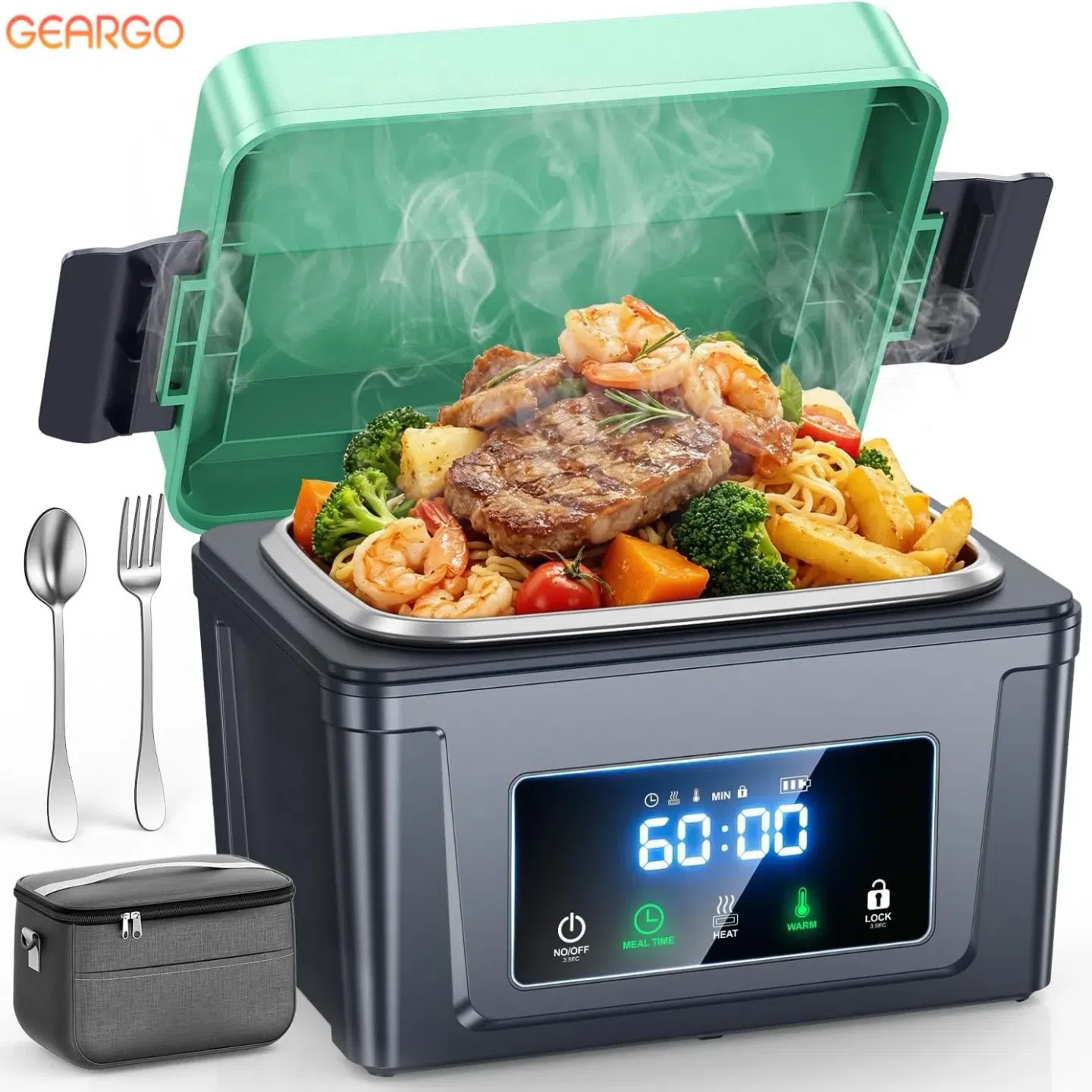 Large Capacity Cordless Electric Lunch Box Recharg 1 box