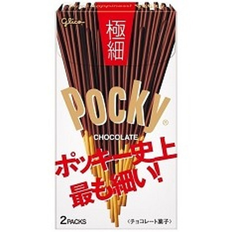 Pocky 巧克力棒 極細 2袋