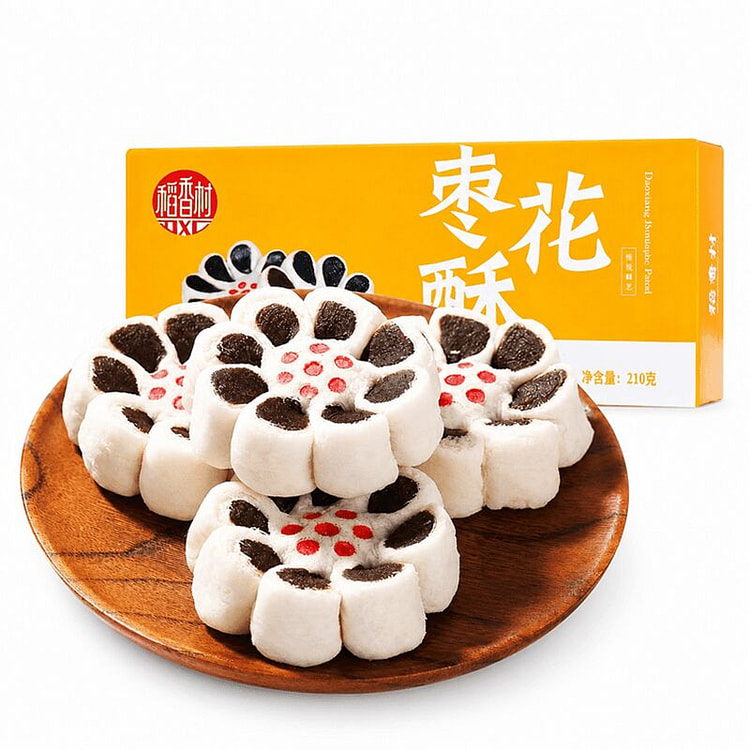 枣花酥北京特产枣泥酥饼传统红枣点心 210 克