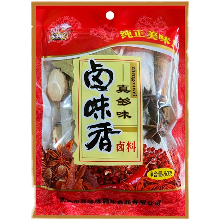 真够味味翘巴卤味香卤料包80g*3包 3 包
