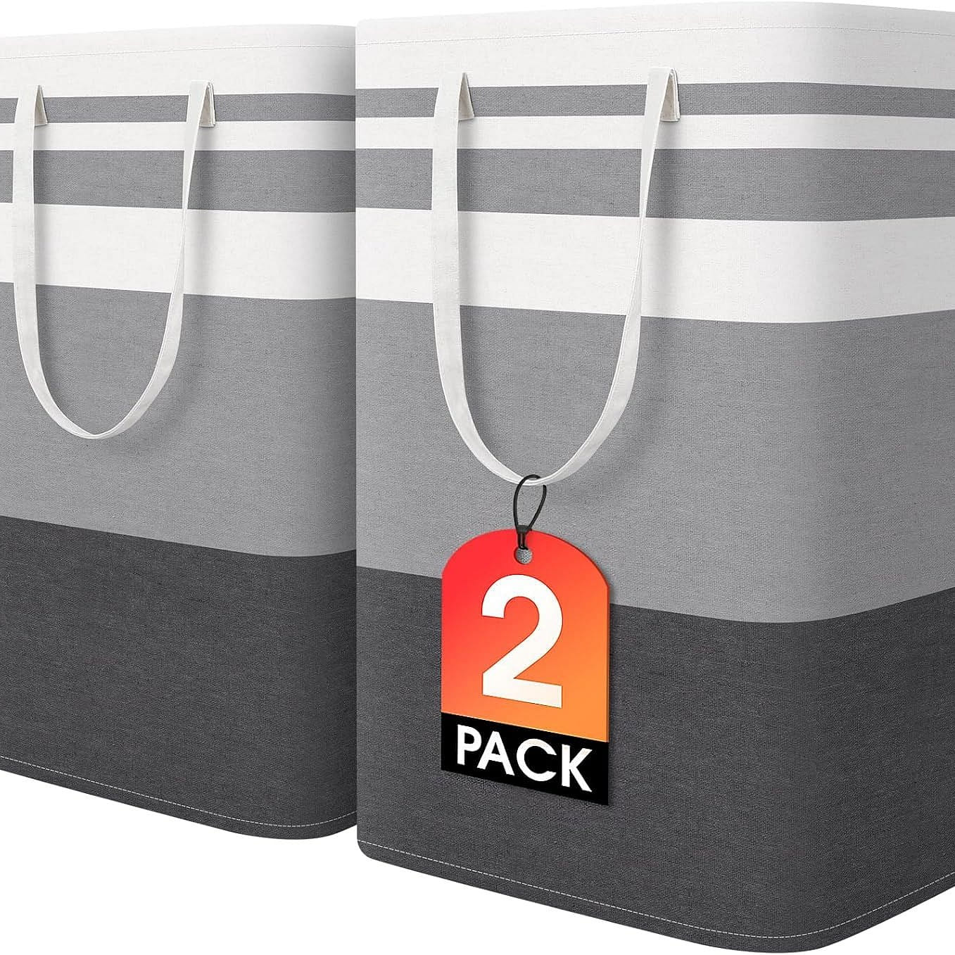 2 Pack Collapsible Laundry Basket 1 each