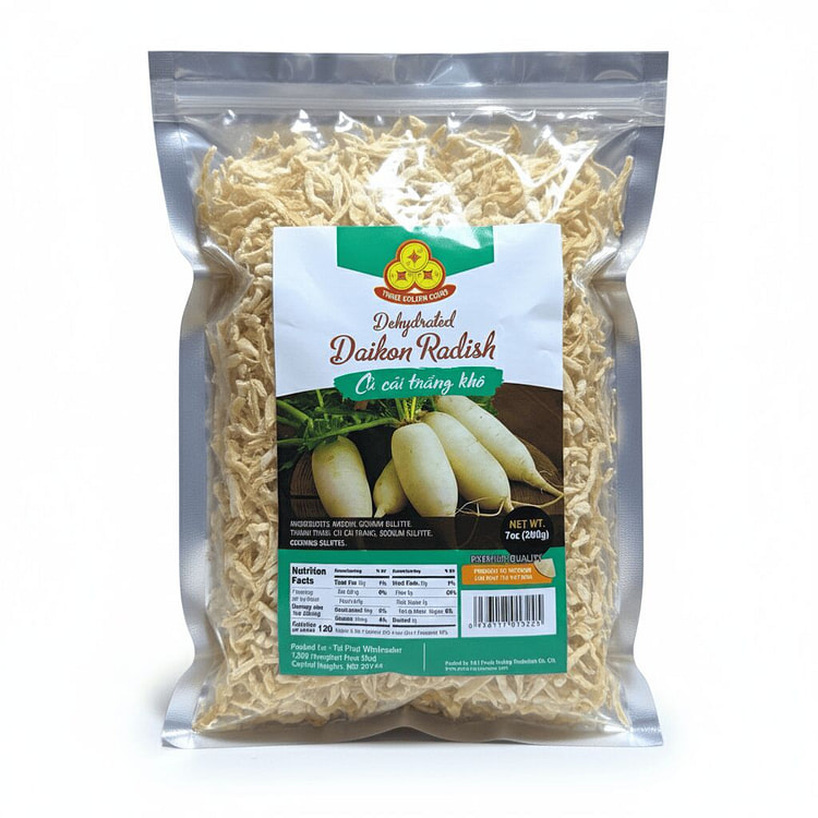 Dehydrated Daikon Radish Cu Cai Trang Kho 200 g