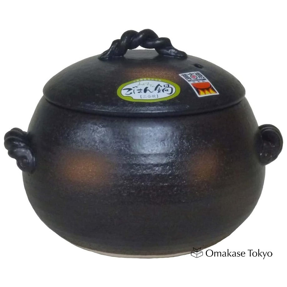 Misuzu Pottery Donabe Rice Pot 7 Cups Yokkaichi 3450 g