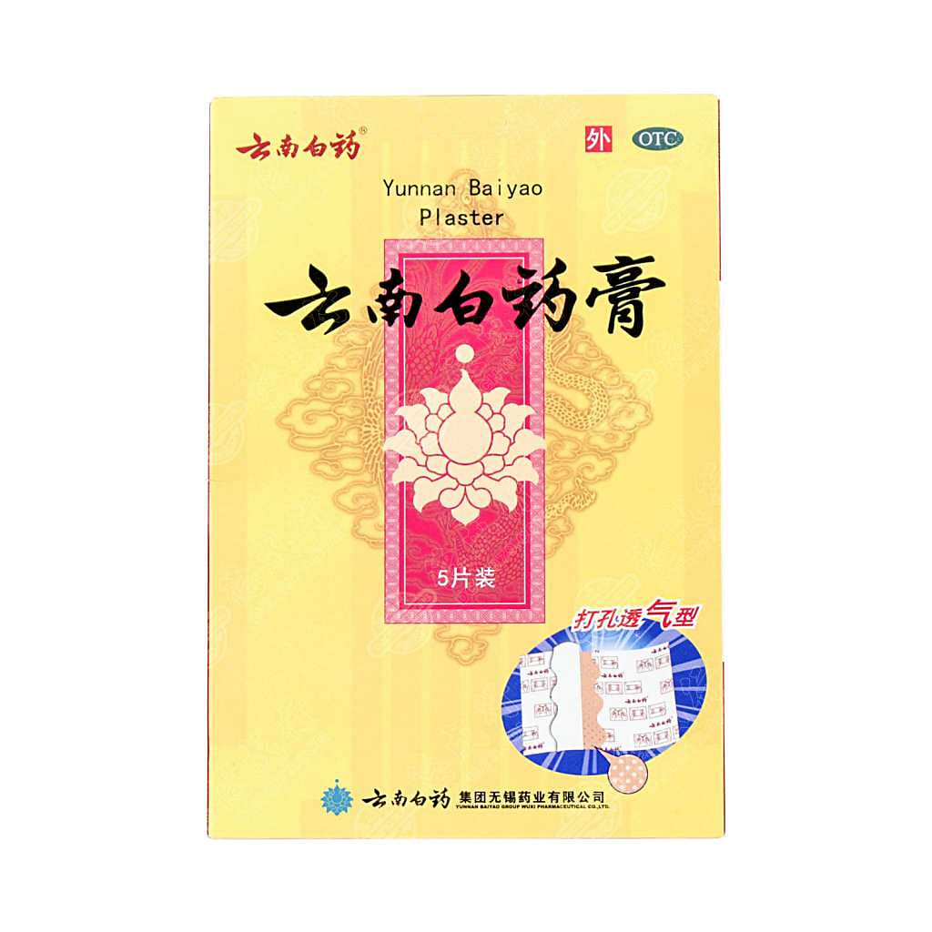 Yunnan Baiyao Pain Relief Plaster (5 Pieces) 100 g